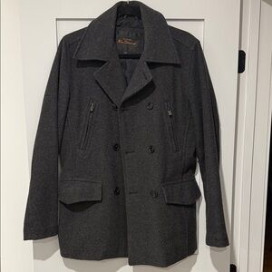 Ben Sherman Charcoal Pea Coat